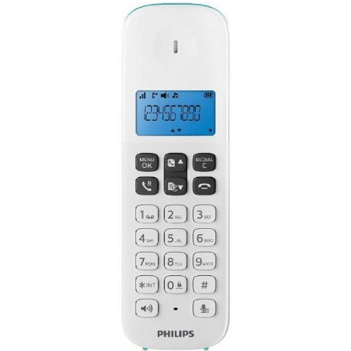 CORDLESS PHONES  D1611 WHITE ΜΕ ΑΝΟΙΧΤΗ ΑΚΡΟΑΣΗ &ΦΩΤΙΖΟΜΕΝΗ ΟΘΟΝΗ